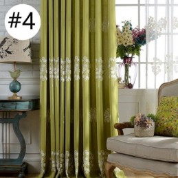 Cotton Blackout Curtain Made to Measure Curtain Nordic Dandelion Embroidered For Living Room Bedroom
