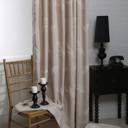 Cotton Blackout Curtain Made to Measure Curtain Nordic Leaf Embroidered For Living Room Bedroom