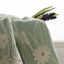 Cotton Blackout Curtain Made to Measure Curtain Nordic Plant Embroidered For Living Room Bedroom