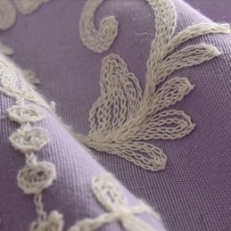 European Cotton Blackout Curtain Made to Measure Curtain Flower Embroidered