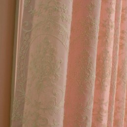 European Cotton Blackout Curtain Made to Measure Curtain Flower Embroidered