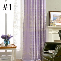 European Cotton Blackout Curtain Made to Measure Curtain Flower Embroidered