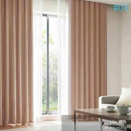 Modern Plain Color Linen Blackout Curtains Premium Custom Living Room Dining