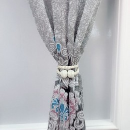 Embroidered Blackout Curtain Made to Measure Curtain European Style Floral Window Drapes For Living Room