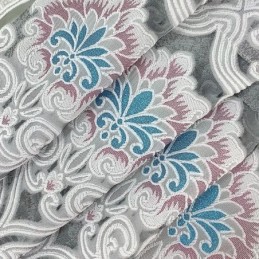 Embroidered Blackout Curtain Made to Measure Curtain European Style Floral Window Drapes For Living Room