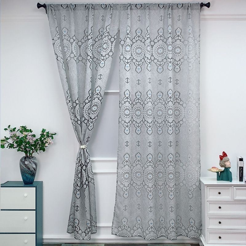 European Embroidered Curtains Blackout Curtain Made to Measure Curtain For Living Room Bedroom
