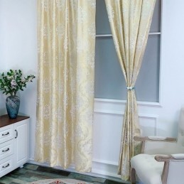 Jacquard Luxury Curtain Made to Measure Curtain European Blackout For Bedroom Living Room