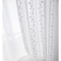 French Lace Floret Voile Sheer Curtain Made to Measure Curtain Panel Balcony Living Room One