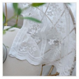 French Lace Floret Voile Sheer Curtain Made to Measure Curtain Panel Balcony Living Room One