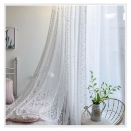 French Lace Floret Voile Sheer Curtain Made to Measure Curtain Panel Balcony Living Room One