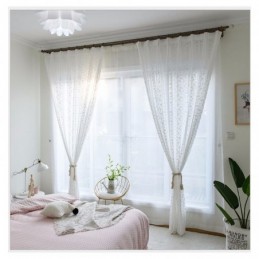 French Lace Floret Voile Sheer Curtain Made to Measure Curtain Panel Balcony Living Room One