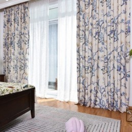 American Curtains Floral Printed Blackout