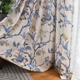 American Curtains Floral Printed Blackout