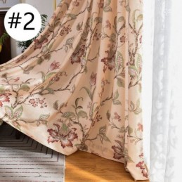 American Curtains Floral Printed Blackout