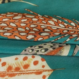 Polycotton Curtain Made to Measure Curtain Feather Printed American Semi Blackout Curtains