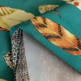 Polycotton Curtain Made to Measure Curtain Feather Printed American Semi Blackout Curtains