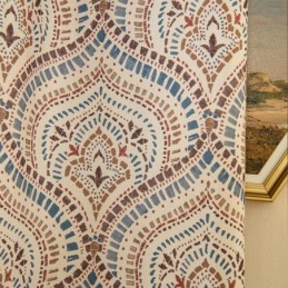 Polycotton Printed Curtains American Vintage Pattern Blackout