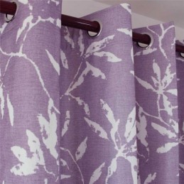 White Leaf Purple Curtain Made to Measure Curtain Nordic Simple Semi Blackout Living Room Bedroom Kid's Fabric