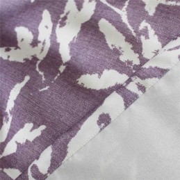 White Leaf Purple Curtain Made to Measure Curtain Nordic Simple Semi Blackout Living Room Bedroom Kid's Fabric