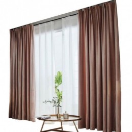 Max Blackout Curtain Made to Measure Curtain Velvet Imitation Solid Color Bedroom