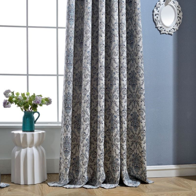 Retro Curtain Made to Measure Curtain European Embroidery Bedroom