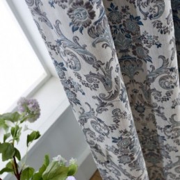 Retro Curtain Made to Measure Curtain European Embroidery Bedroom