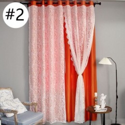 Nordic Style Blackout Curtain Made to Measure Curtain Plant Jacquard Cloth Yarn Integrated