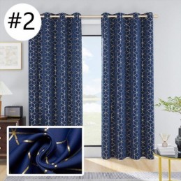 Blackout Curtain Made to Measure Curtain Geometric Bronzing Nordic Style For Living Room Bedroom