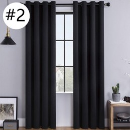 Blackout Curtains Solid Color Nordic Style For Living Room Bedroom