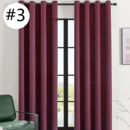 Blackout Curtains Solid Color Nordic Style For Living Room Bedroom