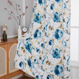 Printed Blackout Curtains Floral Nordic Style For Living Room Bedroom