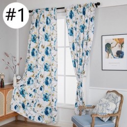 Printed Blackout Curtains Floral Nordic Style For Living Room Bedroom