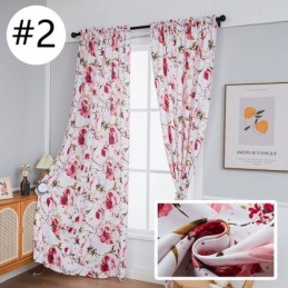 Printed Blackout Curtains Floral Nordic Style For Living Room Bedroom