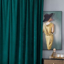 Chenille Blackout Curtains Solid Color Nordic Style For Living Room Bedroom