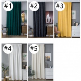 Chenille Blackout Curtains Solid Color Nordic Style For Living Room Bedroom