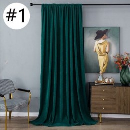 Chenille Blackout Curtains Solid Color Nordic Style For Living Room Bedroom