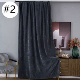 Chenille Blackout Curtains Solid Color Nordic Style For Living Room Bedroom