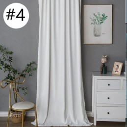 Chenille Blackout Curtains Solid Color Nordic Style For Living Room Bedroom