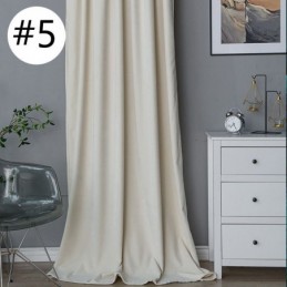 Chenille Blackout Curtains Solid Color Nordic Style For Living Room Bedroom