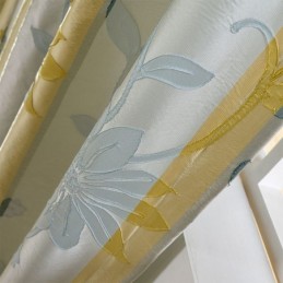 Nordic Blackout Curtains Floral Jacquard Curtain Made to Measure Curtain For Living Room Bedroom