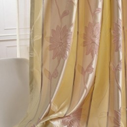 Nordic Blackout Curtains Floral Jacquard Curtain Made to Measure Curtain For Living Room Bedroom