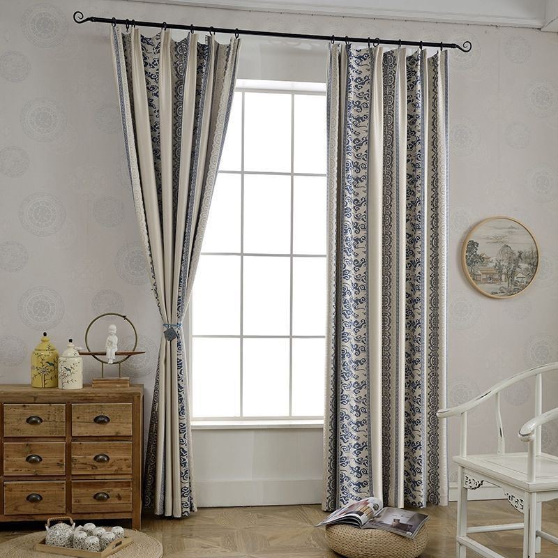 Nordic Blackout Curtains Jacquard For Living Room Bedroom