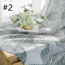 Nordic Blackout Curtain Made to Measure Curtain Printed Leaves For Living Room Bedroom