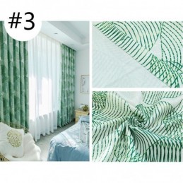 Nordic Blackout Curtain Made to Measure Curtain Printed Leaves For Living Room Bedroom