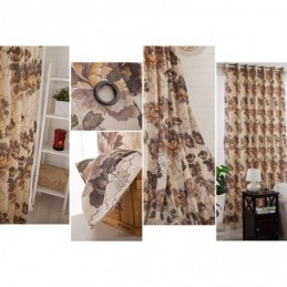 American Style Blackout Curtains Cotton Printed Floral Window