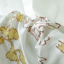 Nordic Printed Leaves Blackout Curtain Made to Measure Curtain For Living Room Bedroom