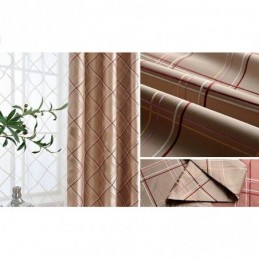 Nordic Blackout Curtain Made to Measure Curtain Rhombus Jacquard For Living Room Bedroom