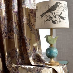 Nordic Blackout Curtain Made to Measure Curtain Feather Jacquard For Living Room Bedroom