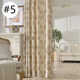 Blackout Curtain Made to Measure Curtain Nordic Flower Jacquard For Living Room Bedroom