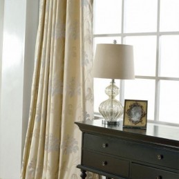 European Style Blackout Curtains Floral Jacquard Curtain Made to Measure Curtain For Living Room Bedroom